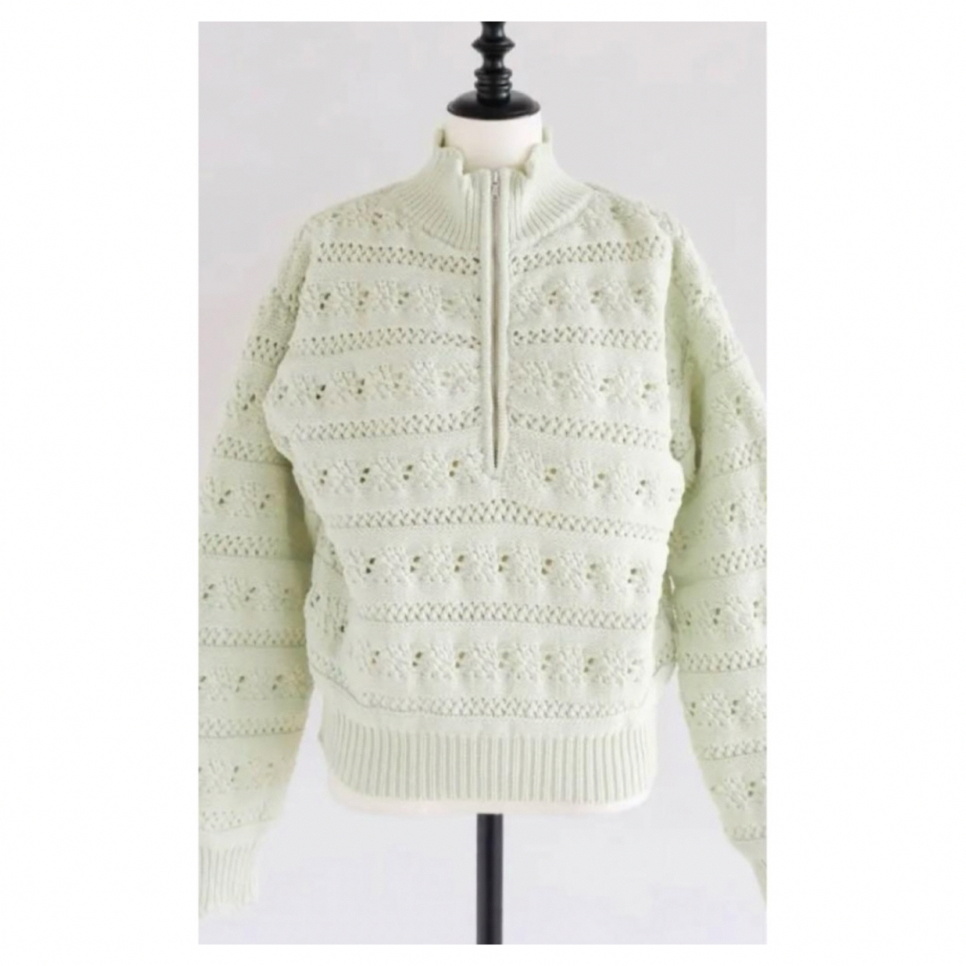 SeaRoomlynn - 【Searoomlynn ハーフジップ】スカラップKNIT zip