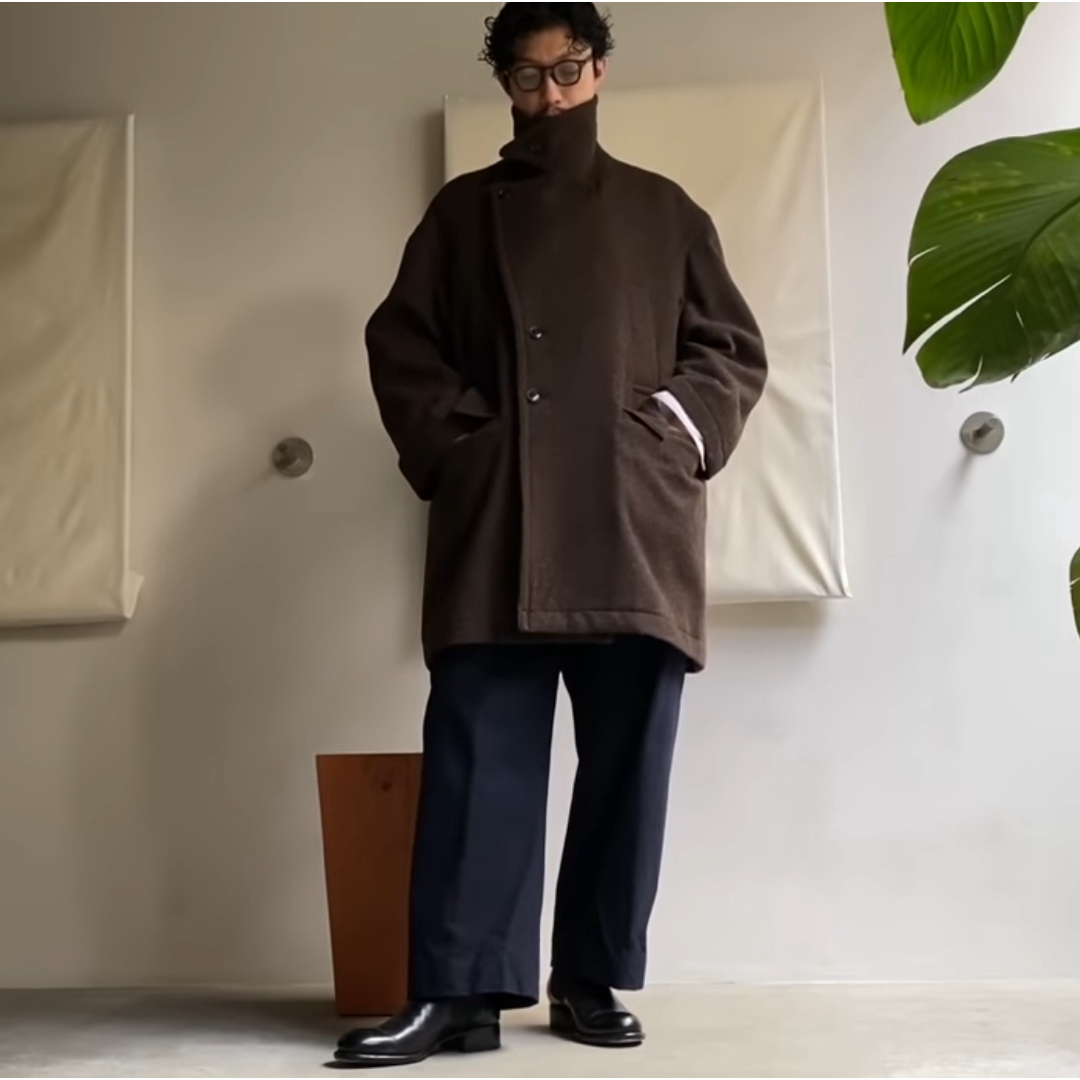 YOKE - YOKE OVERSIZED DOUBLE BREASTE HALF COATの通販 by TA's shop