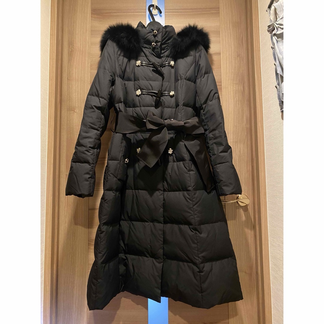 オースチンリード ダウンコート ブラック キラキラ ダウン フォックス