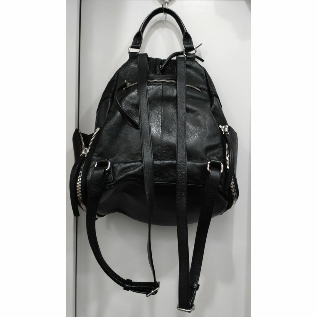 DIESEL - DIESEL ディーゼル レザー バックパック LE-ZIPPER ブラック