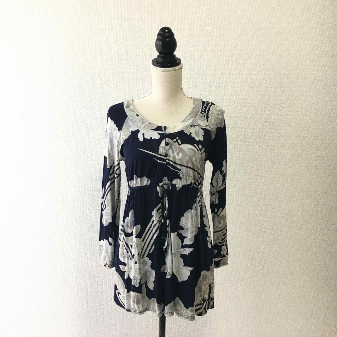 LEONARD - LEONARD レオナール 美しい花柄 レーヨン チュニックの通販