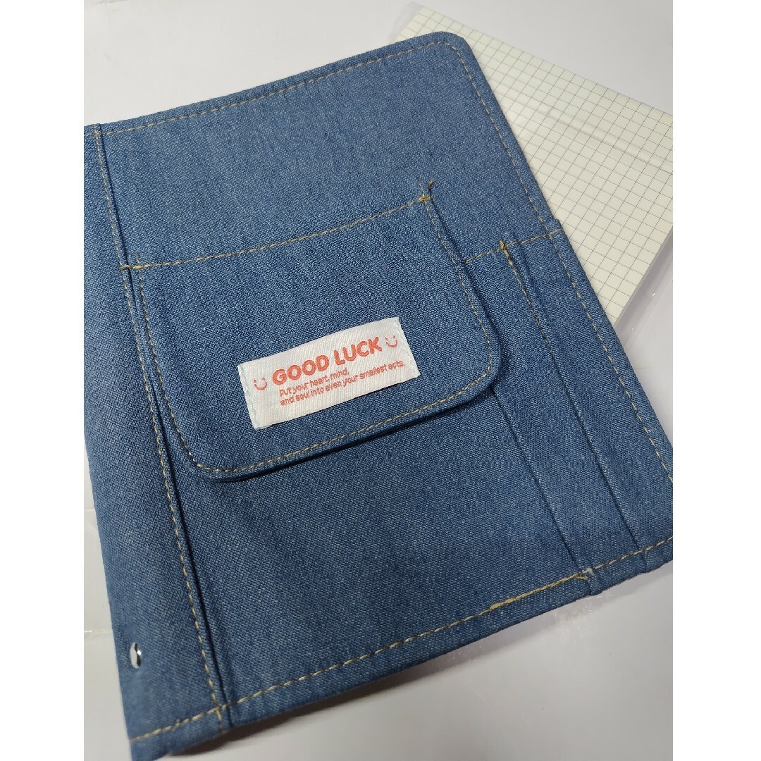 ノート 勉強 新生活 A5 リングファイル バインダー デニム かわいい 本