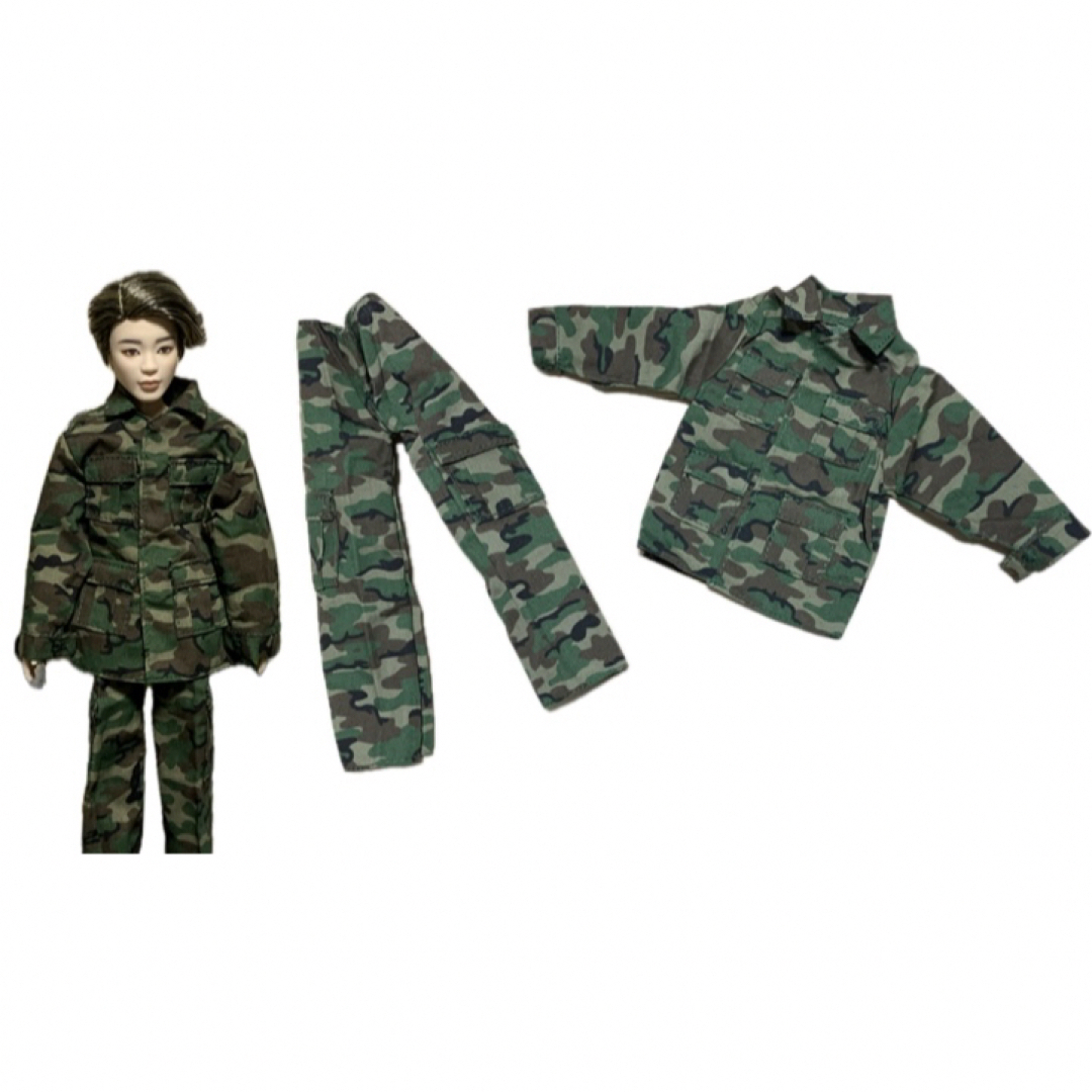 フィギュア服☆ミリタリー迷彩服☆上下☆1/6スケールの通販 by ちぃ's