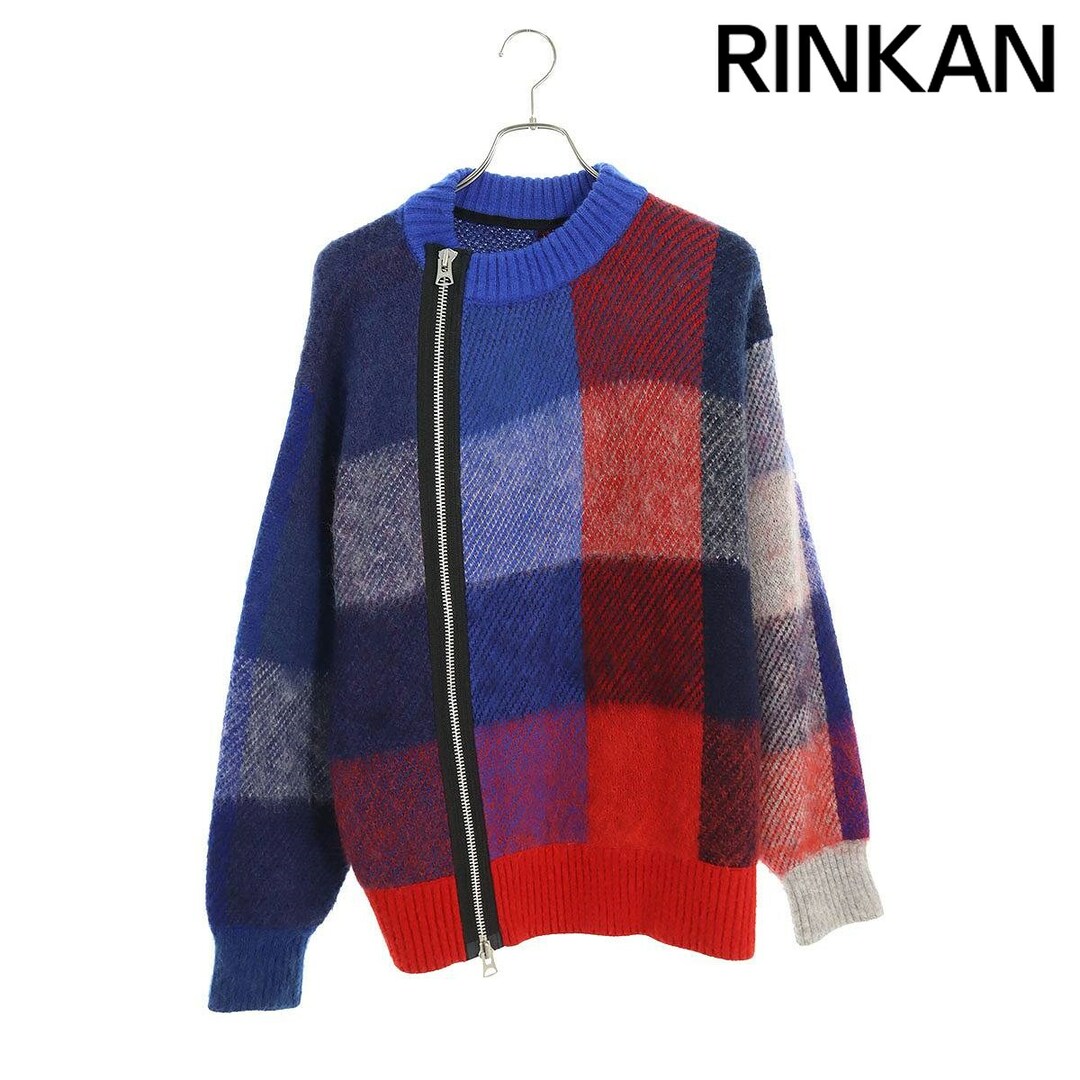 sacai - サカイ 22AW 22-02857M Plaid Knit Blouson チェックジップ