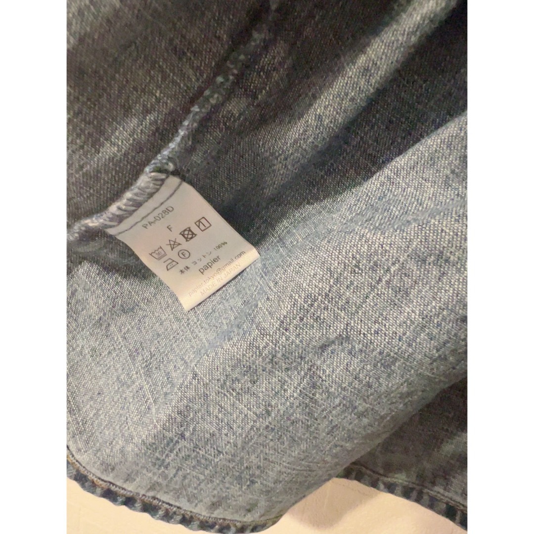 papier Denim Louise Blouseの通販 by アリ'shop｜ラクマ