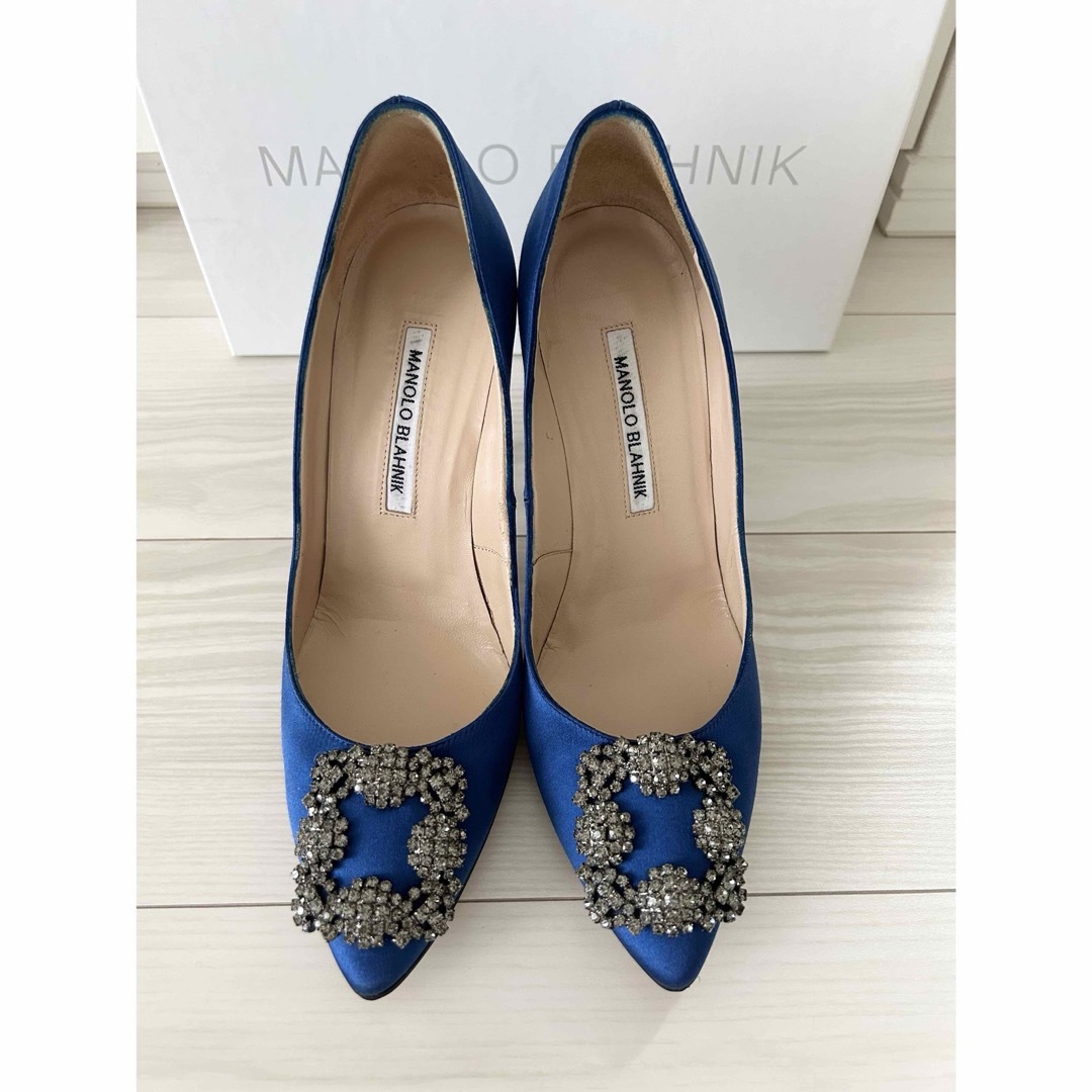 美品□MANOLO BLAHNIK【23.5】パンプス スエード グレー 【公式通販】