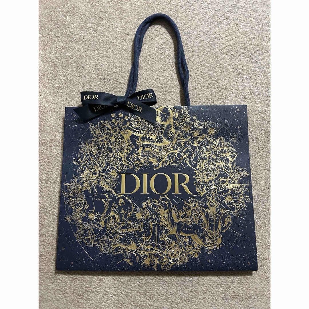 Dior ディオール 限定 ショッパー 紙袋 リボン付きの通販 by m｜ラクマ