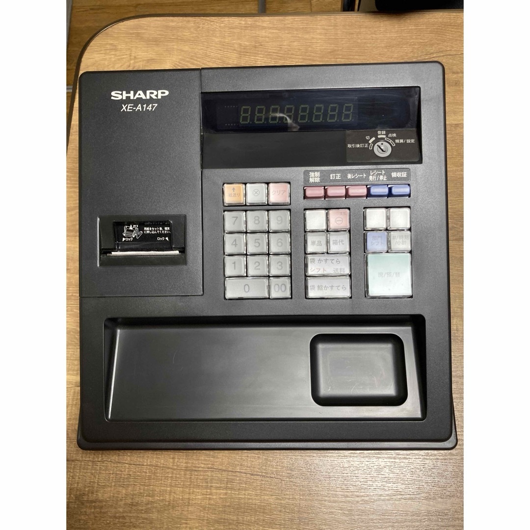 SHARP - シャープレジスター XE-A147 2週間使用 新品同様、ロール紙8本