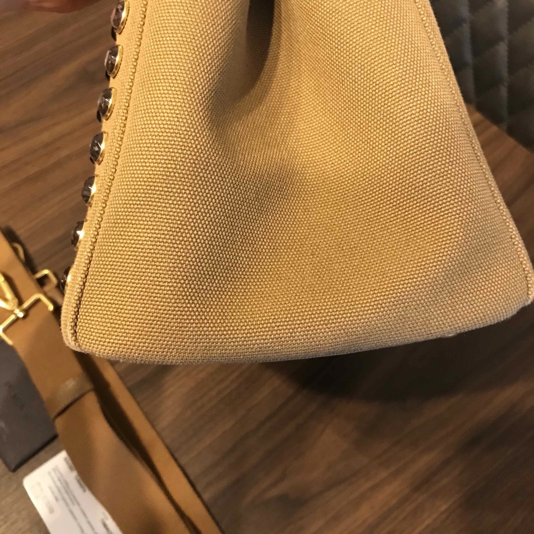 PRADA - 美品PRADA カナパ ビジューSサイズ2wayショルダーハンドバッグ