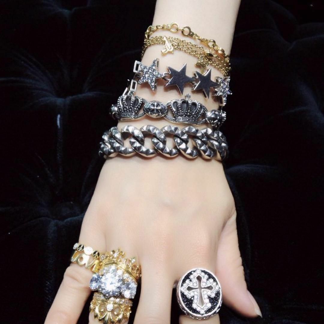 Justin Davis - 定価15.4万☆Justin Davis クラウンブレスレット（S