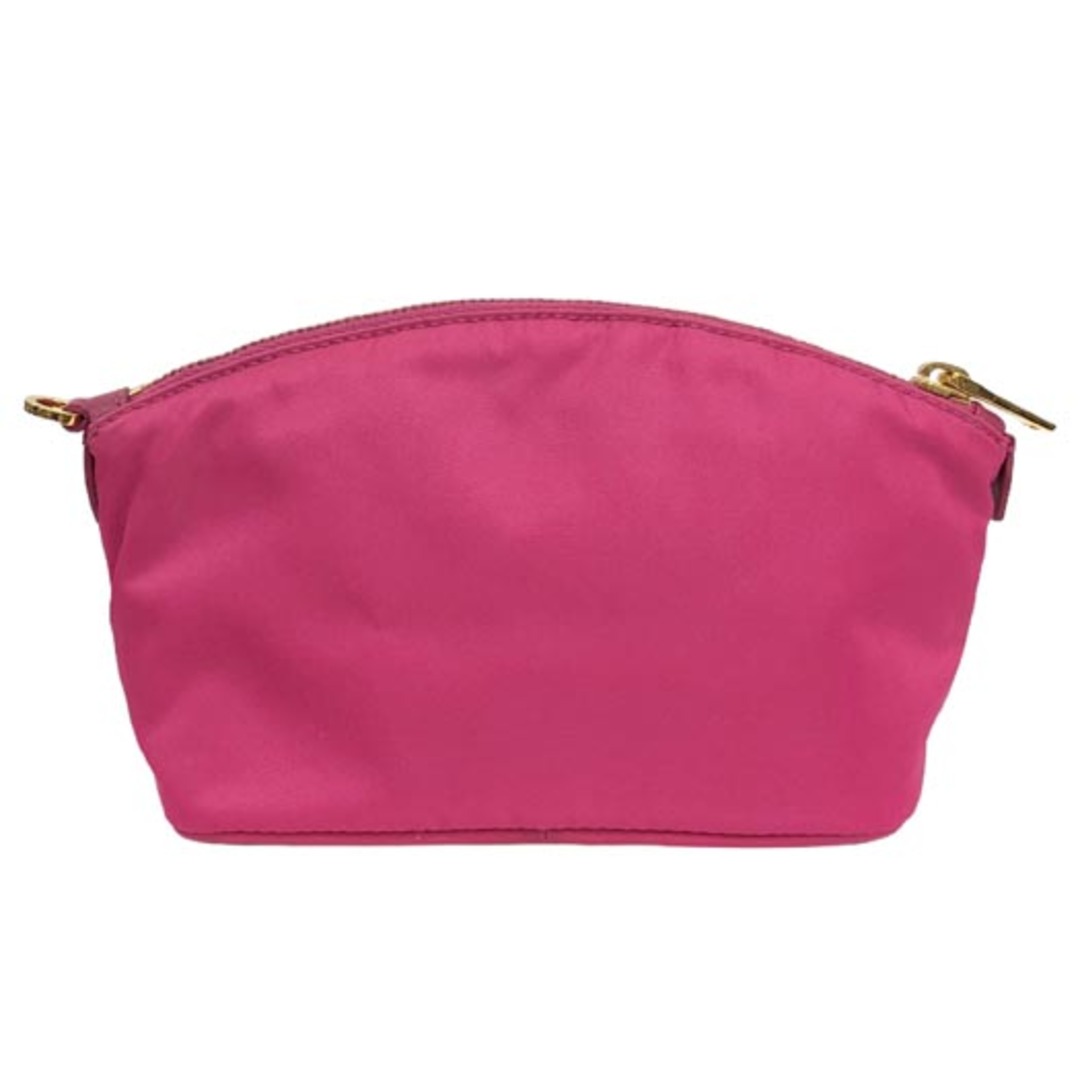 PRADA - プラダ ナイロン ポーチ トライアングルロゴ ピンク×ゴールド