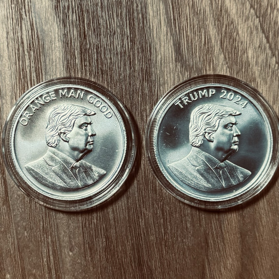 トランプ大統領 1オンス 銀貨 2枚セット Trump2024/Orangeの通販 by お
