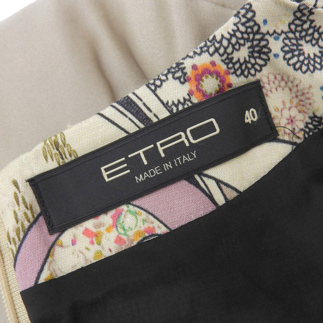 ETRO - 美品 エトロ ETRO 現行タグ シルク混 フレンチスリーブ 花柄
