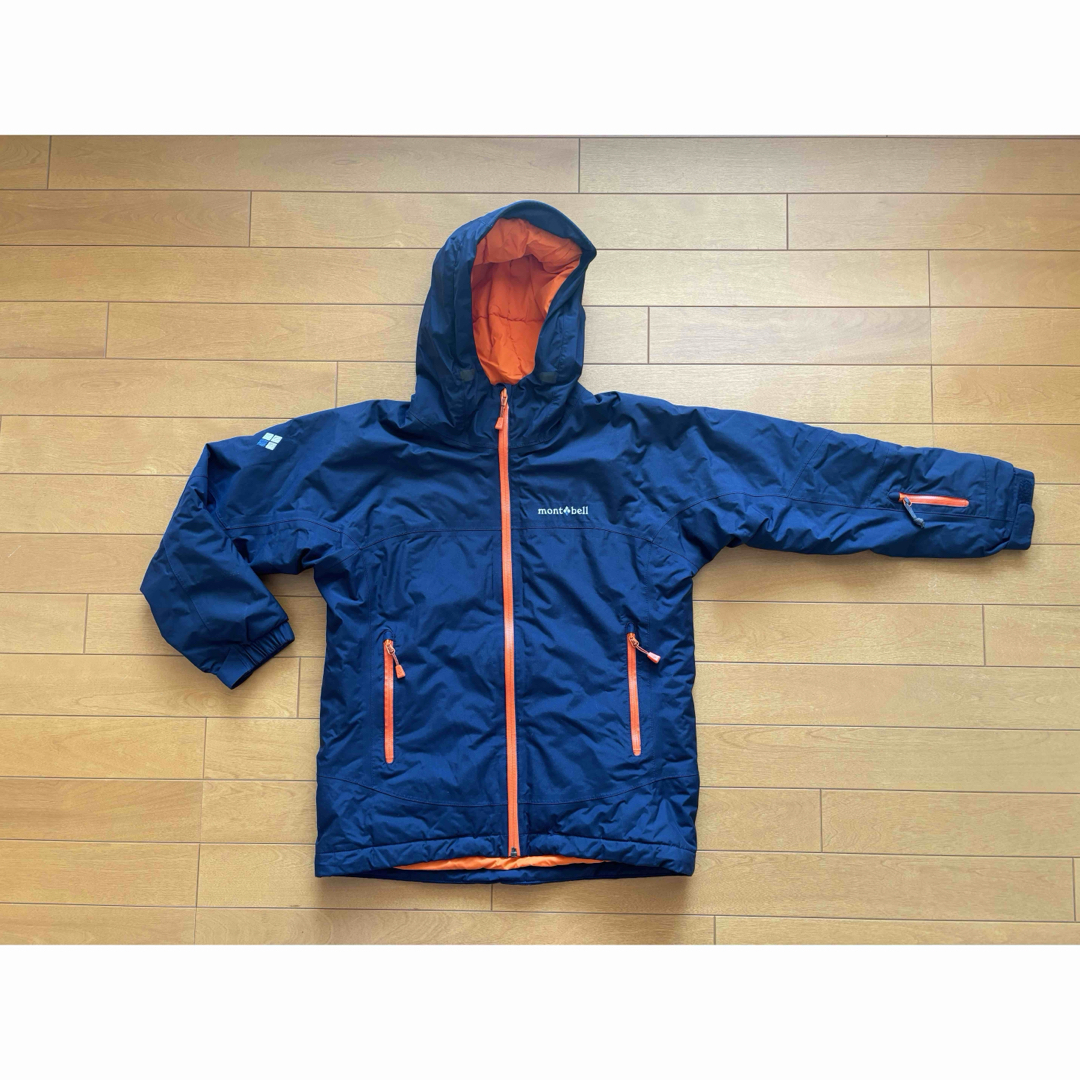 mont-bell 子ども用ウェア ネイビー/ライム140サイズ⭐︎超美品！ mont