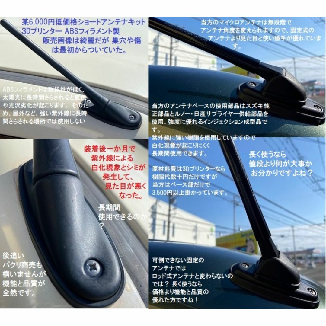 限定セール！値下げ エブリイバン用 新型マイクロアンテナキットの通販