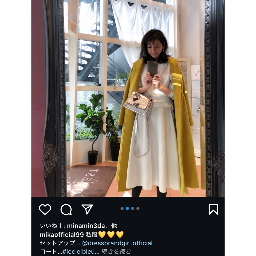 LE CIEL BLEU - ルシェルブルー ビッグカラーコートの通販 by 心