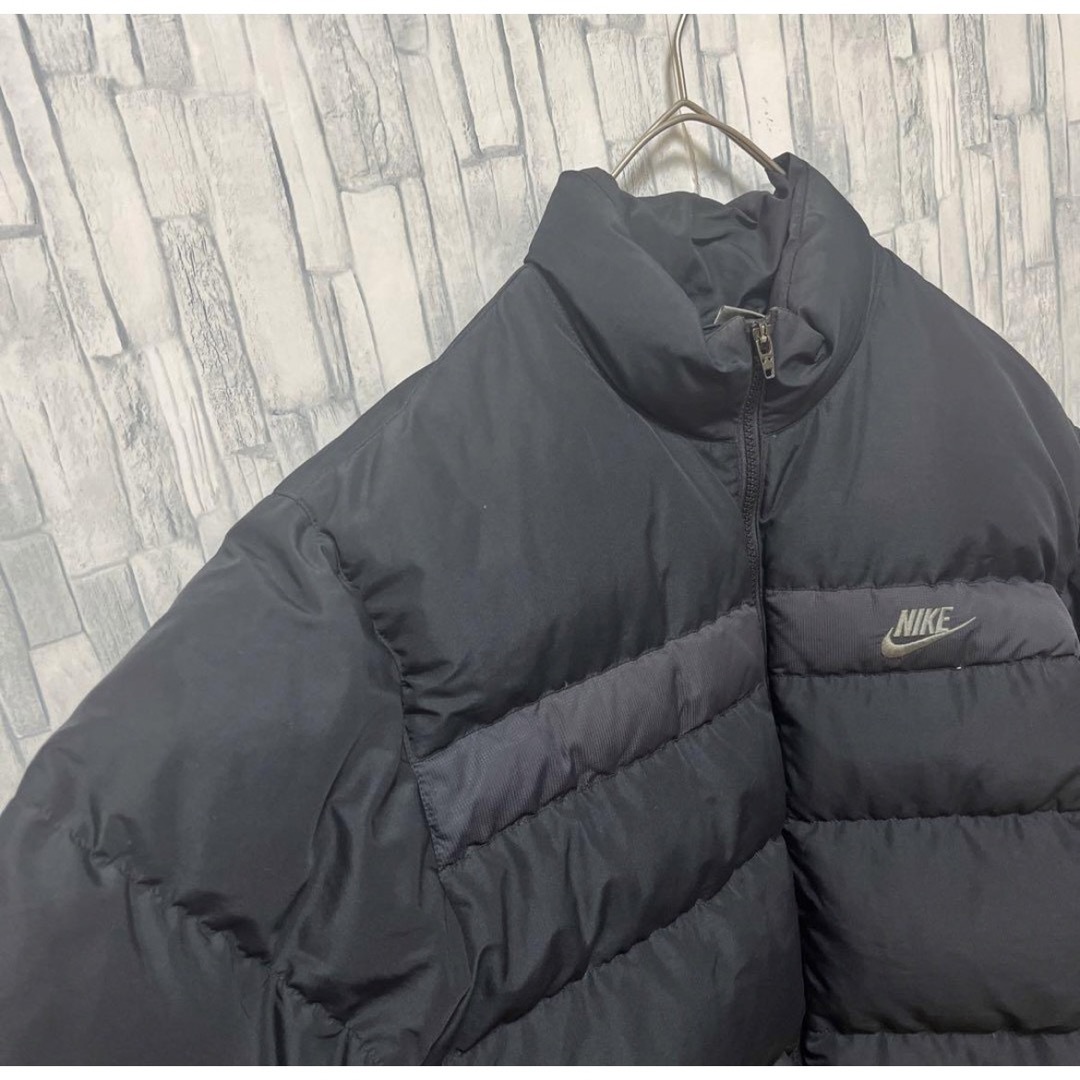 NIKE - ナイキ ダウンジャケット デカロゴ 刺繍ロゴ スウッシュ 00s