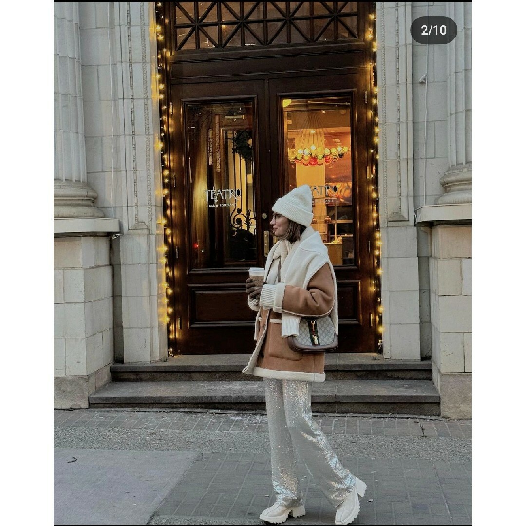 ZARA - ZARA パッチポケット ダブルフェイス コート Sサイズの通販 by