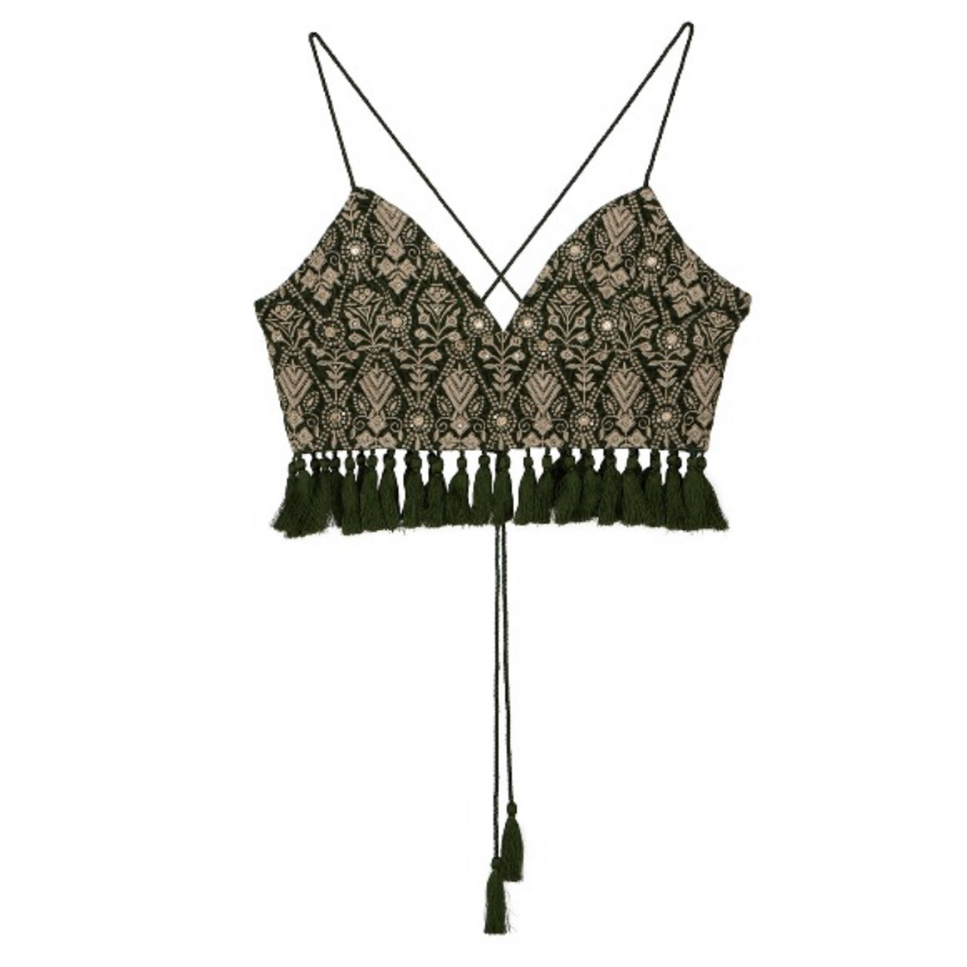 Ameri VINTAGE - INDIA EMBROIDERY BUSTIERの通販 by みー's shop