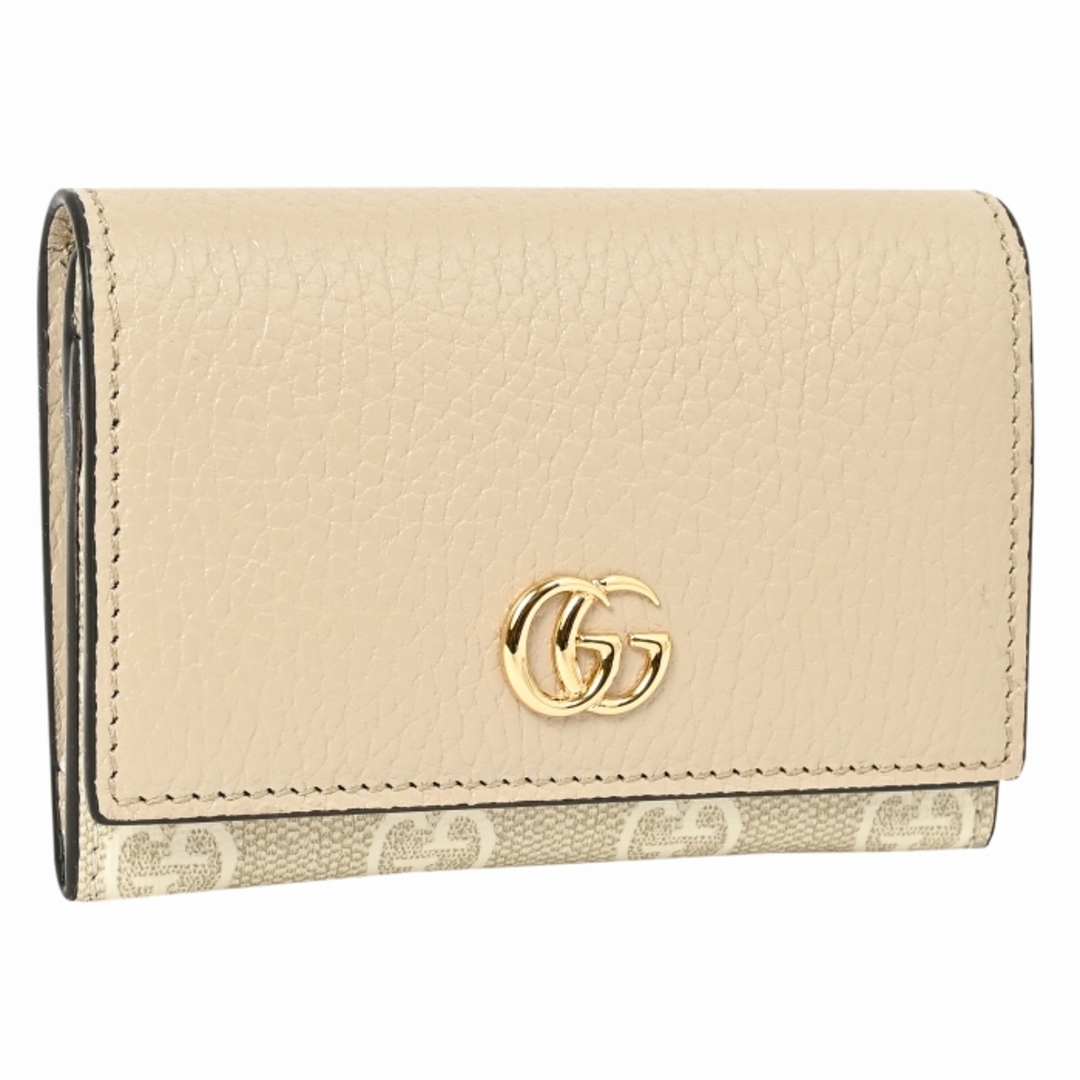 GUCCI - グッチ GUCCI カードケース 二つ折り GG マーモント 名刺入れ
