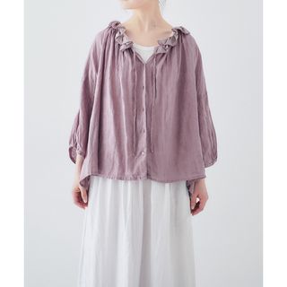 nest Robe - リネンシアーフリルブラウス ネストローブ limited color