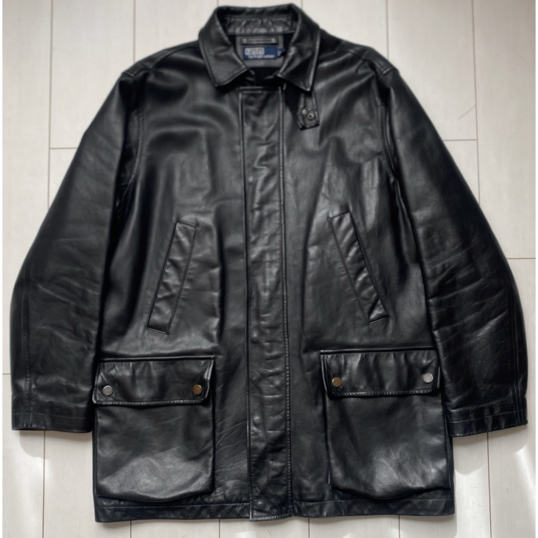 POLO RALPH LAUREN - 美品 90s polo Ralph Lauren レザー ジャケット