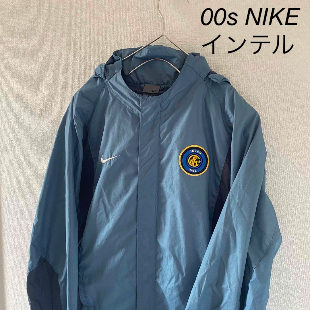 NIKE - 00sNIKEナイキインテルサッカーナイロンジャケットジャンパー