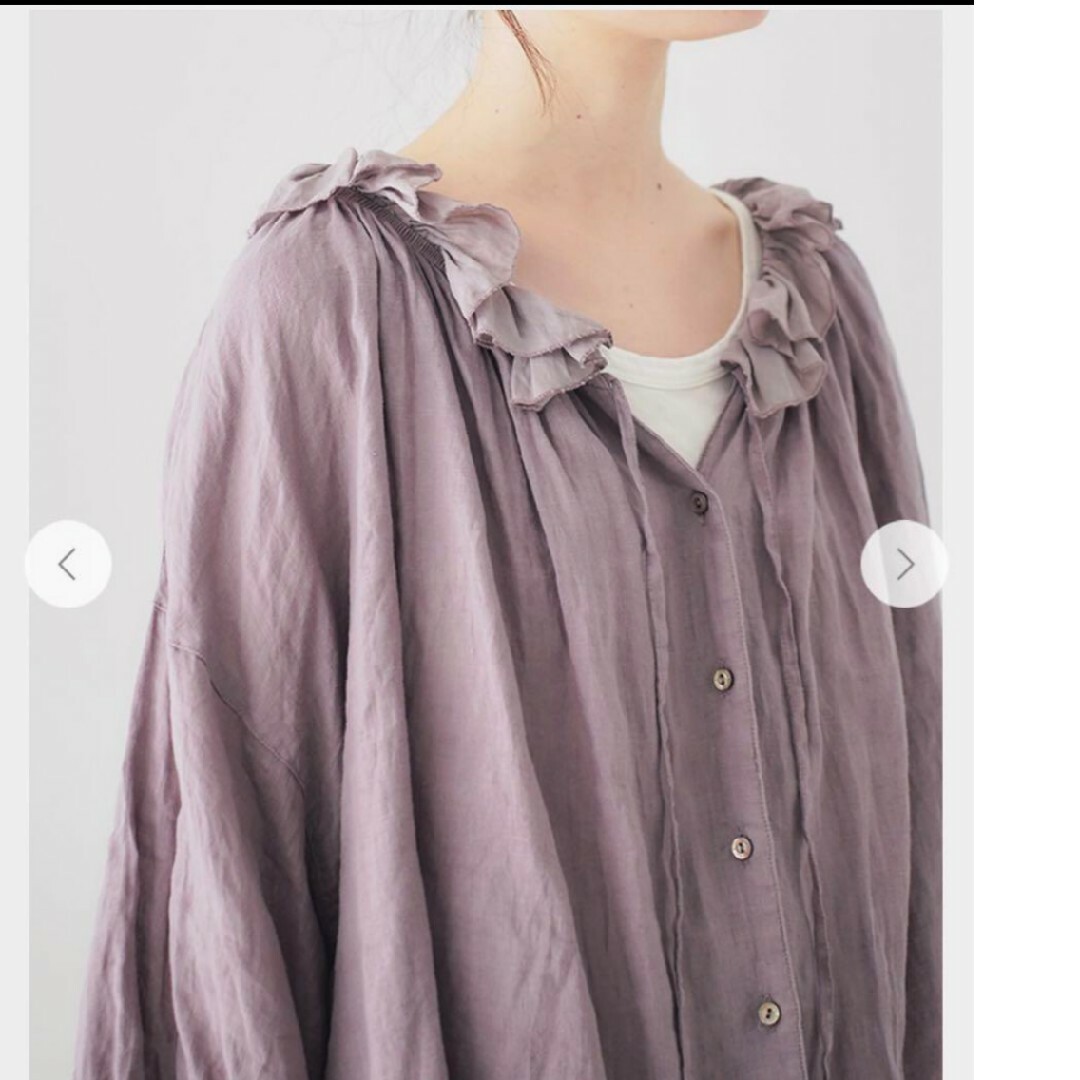 nest Robe - ネストローブ❣️リネンシアーフリルブラウスの通販 by