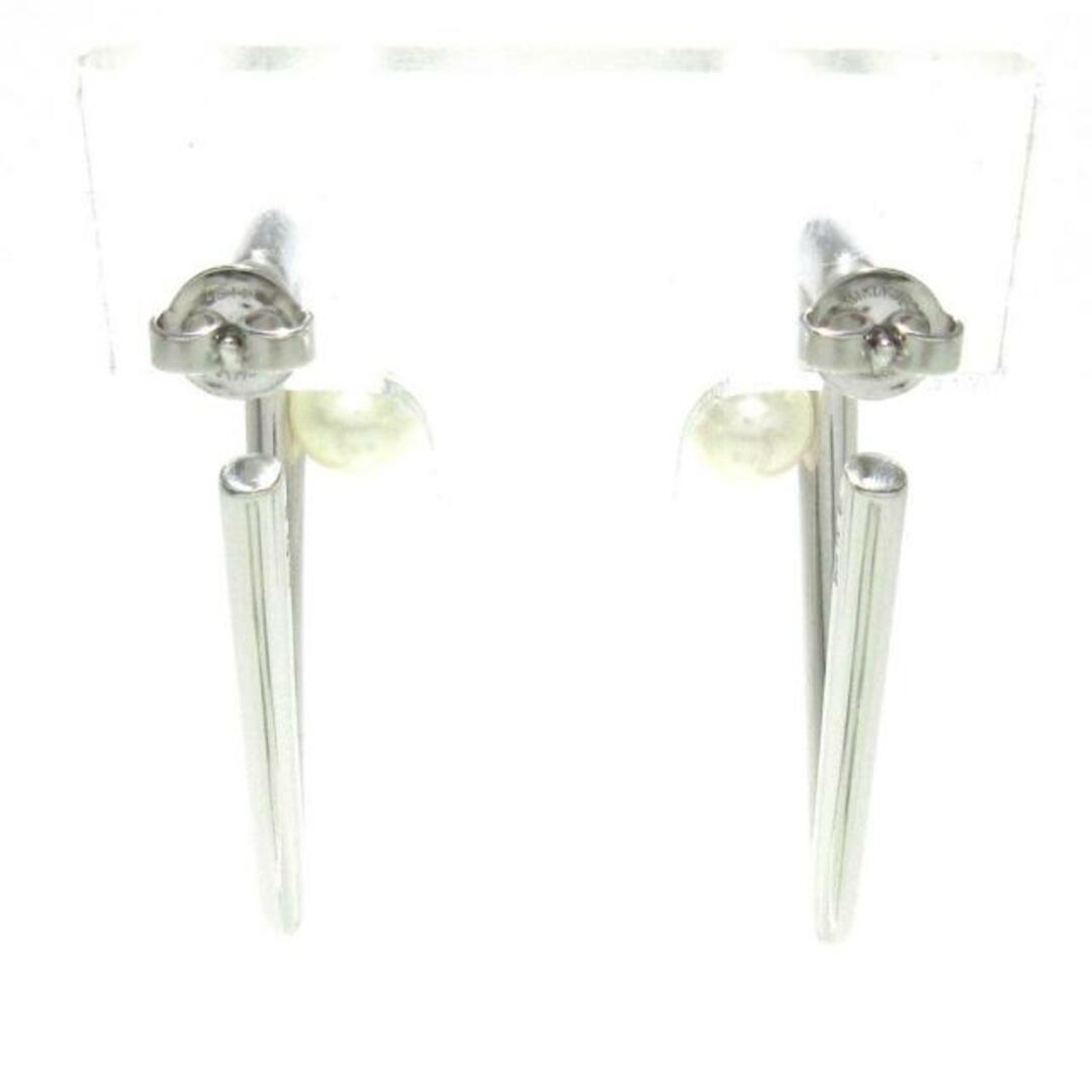 MIKIMOTO - mikimoto(ミキモト) ピアス美品 V Code シルバー×パール