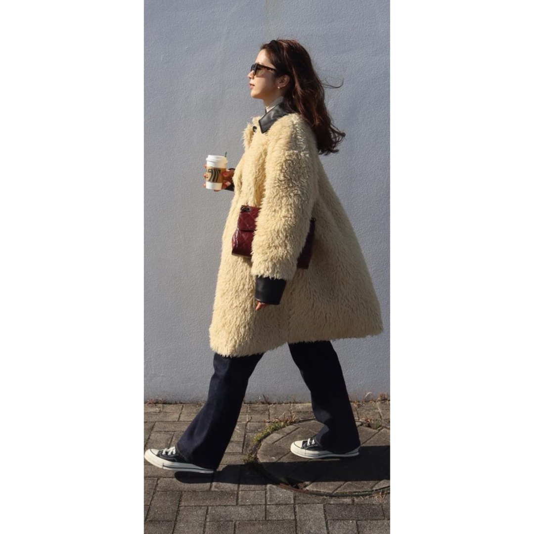 MM6 - MM6 フェイクファーコート マルジェラの通販 by fik.rico's shop