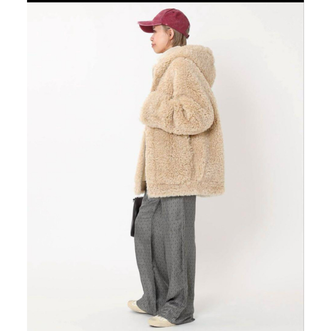 AP STUDIO - 【Vegancode/ヴィ―ガンコード】カーリーフーディブルゾン