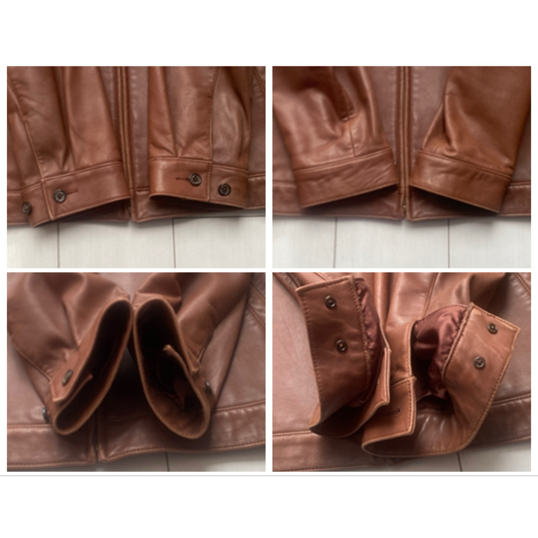 POLO RALPH LAUREN - 美品 90s POLO ラルフローレン ラム レザー