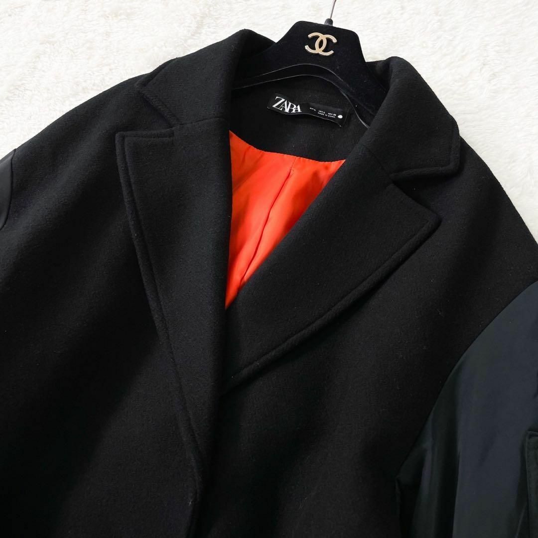 ZARA - 極美品 希少XL ZARA ザラ マッチングボンバーコート MA-1