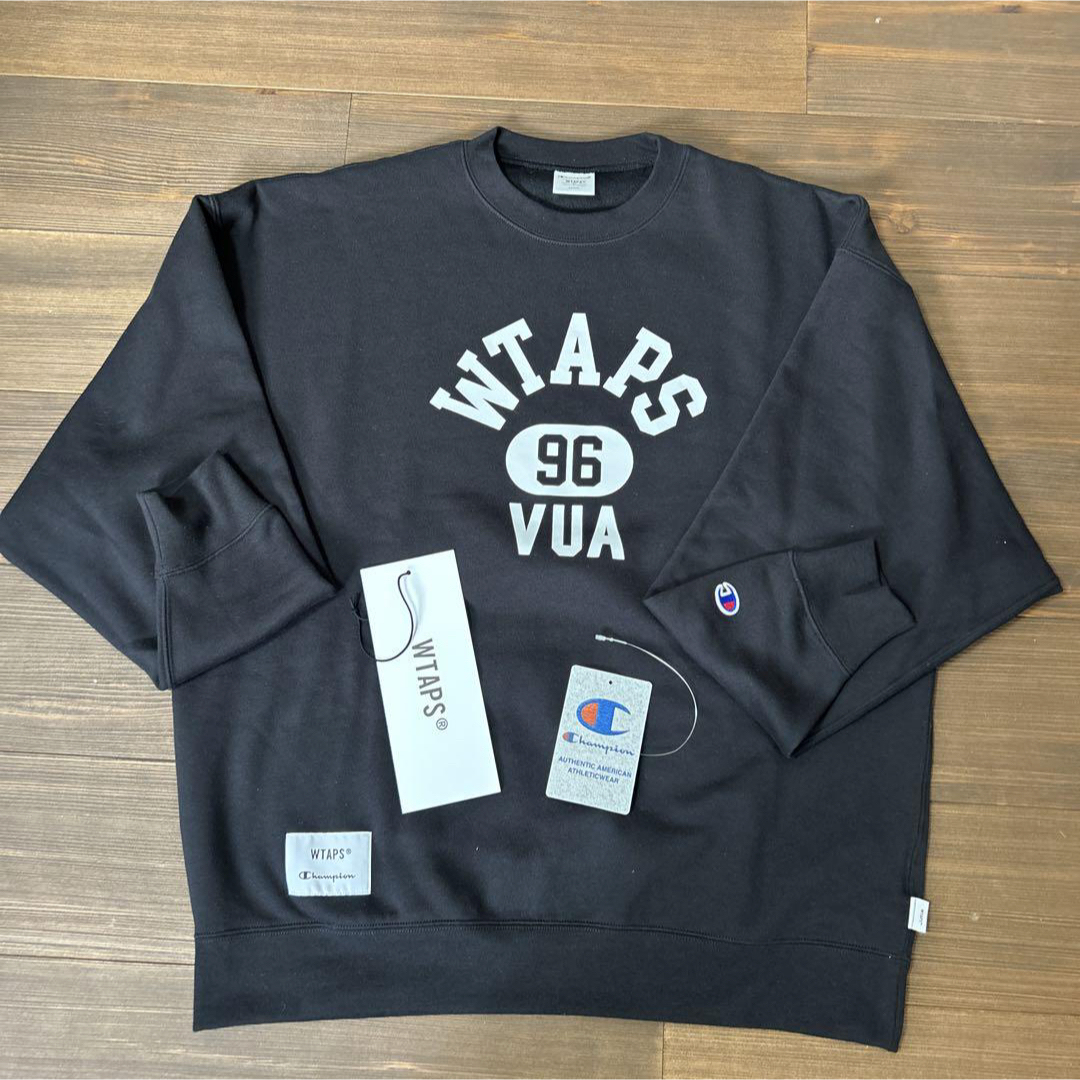 W)taps - WTAPS Champion Academy Crew Neck Blackの通販 by s's shop