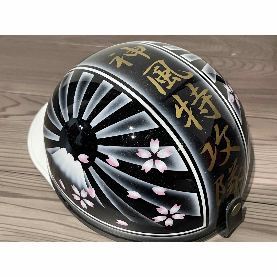 白黒 富士日章 コルク半 ヘルメット の通販 by paint｜ラクマ