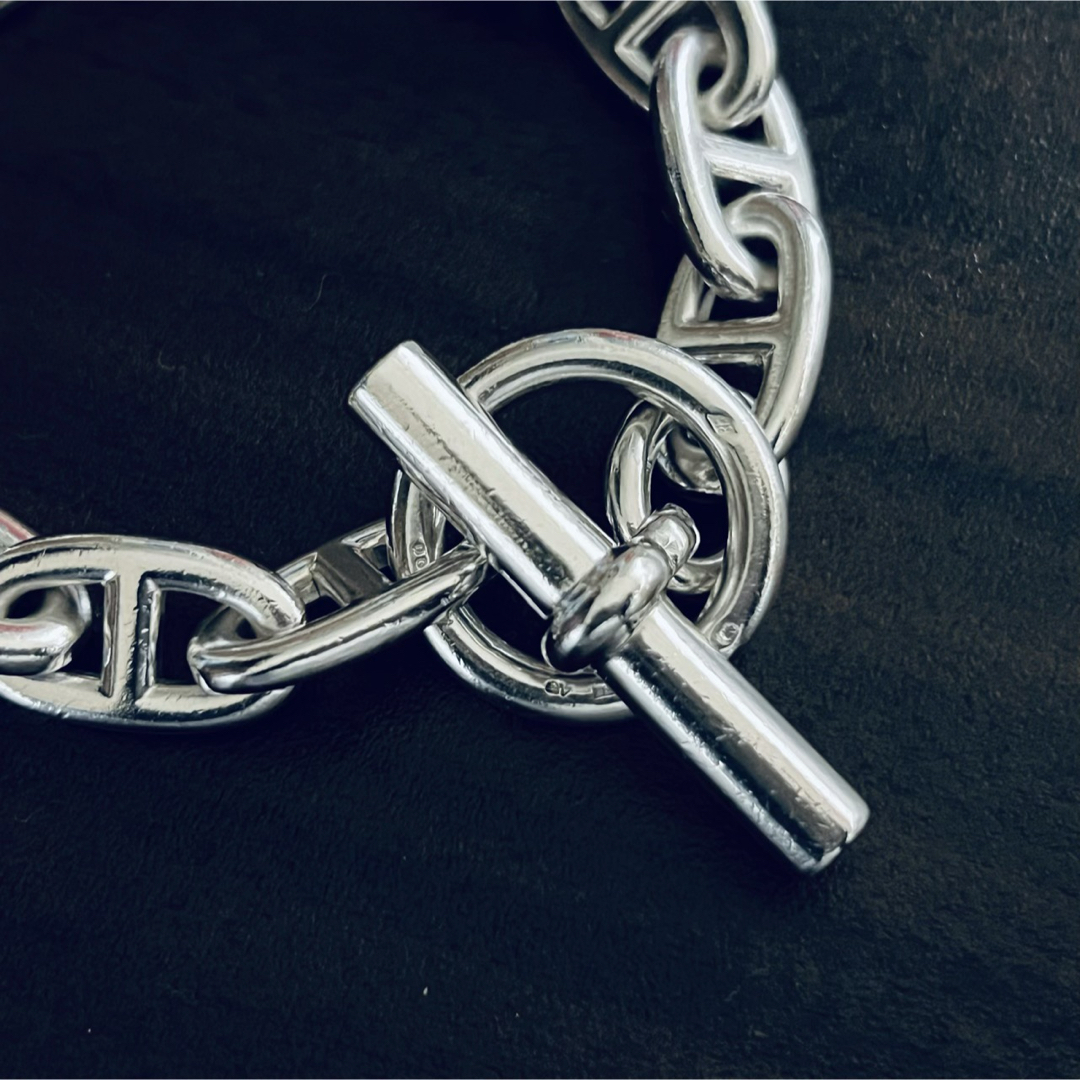 HERMES - ヴィンテージエルメス シェーヌダンクル ブレスレット GM13