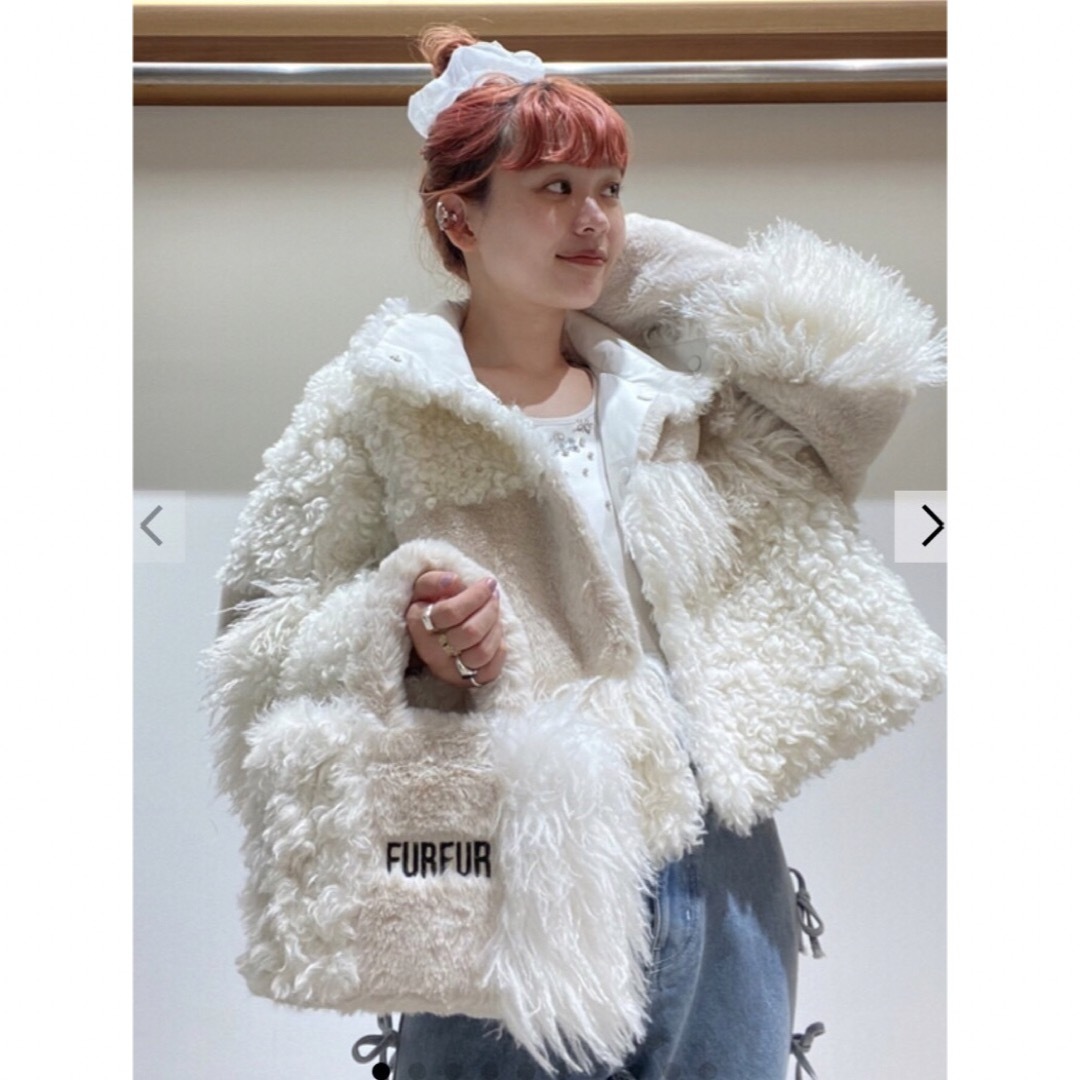 fur fur - 新品タグ付◉ FURFUR リバーシブルエコファーブルゾンの通販