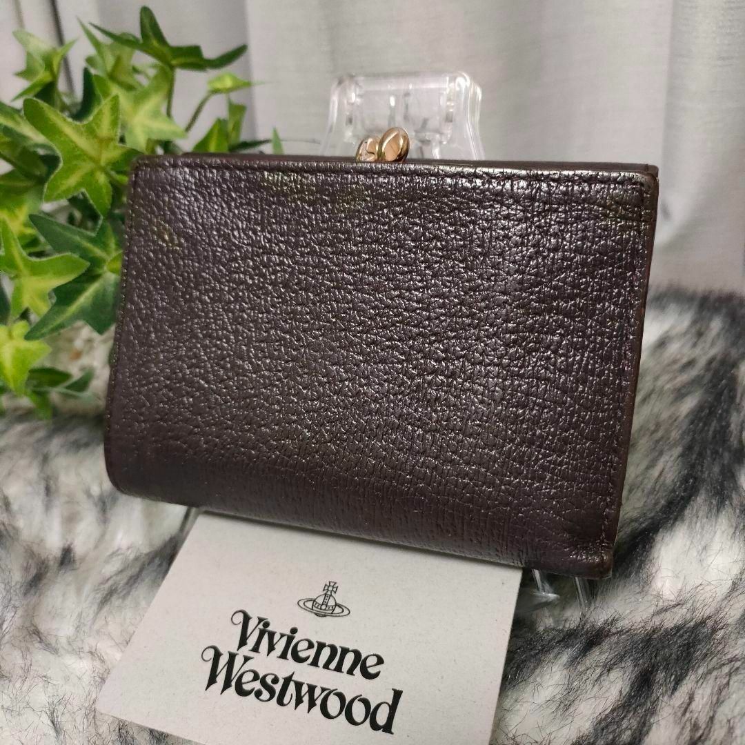 Vivienne Westwood - Vivienne Westwood 三つ折り財布 がま口 ブラウン