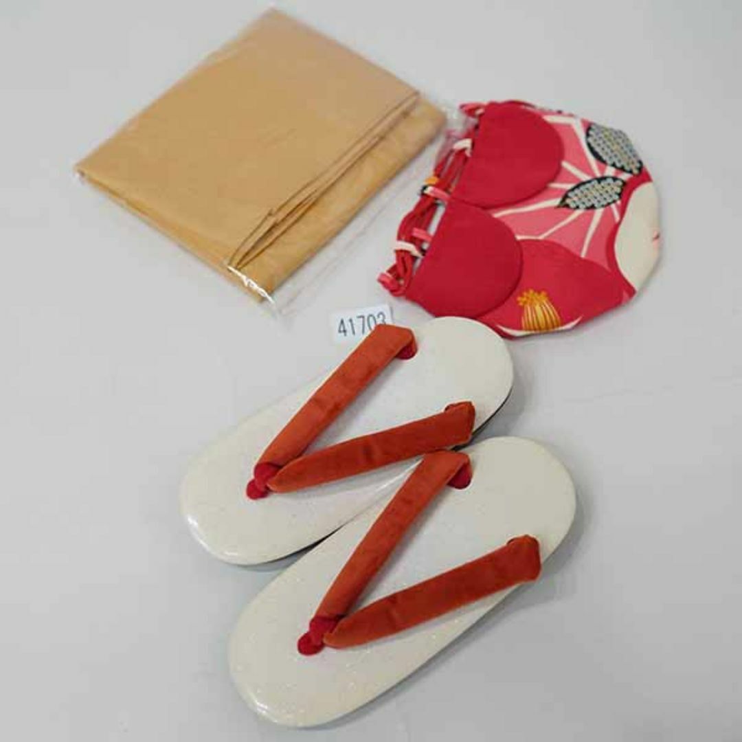 着物 きもの6点セット 女児 女の子 祝着 120cm 7〜8才用 ピンク地の