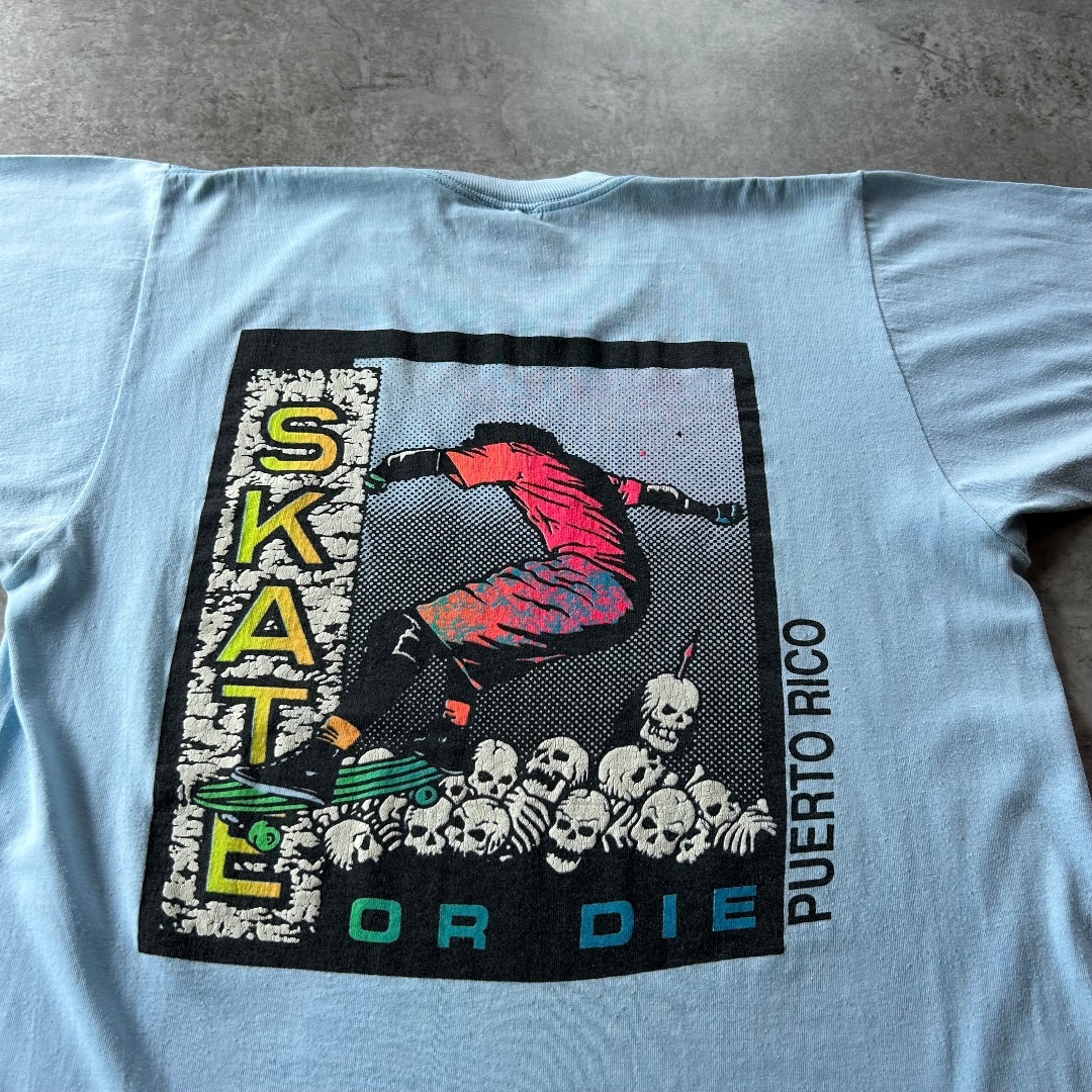 VINTAGE - 80s90s オールドスケート tシャツ USA製 SKATE OR DIE Lの