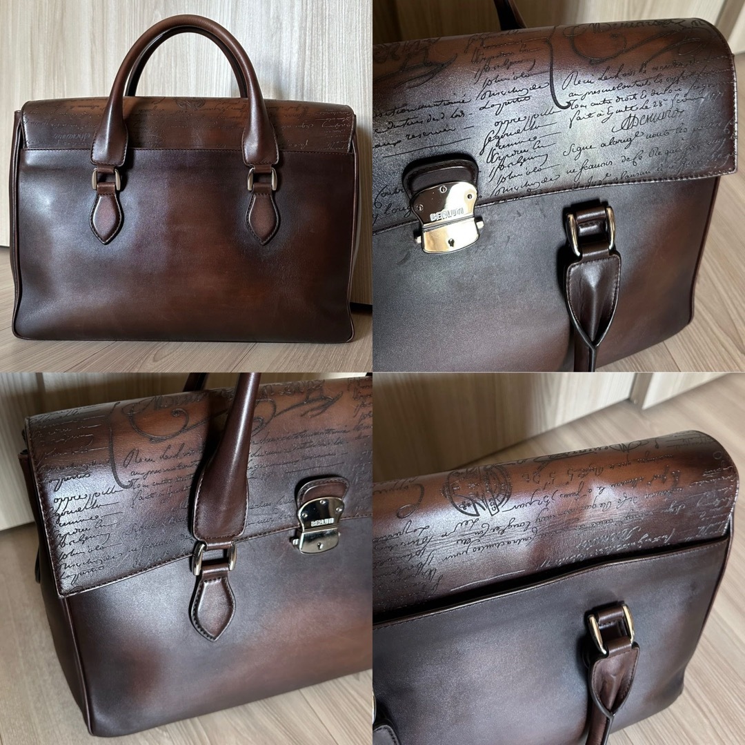 BERLUTI - 定価67,2万 ベルルッティ エミーオ スクリットレザー バッグ