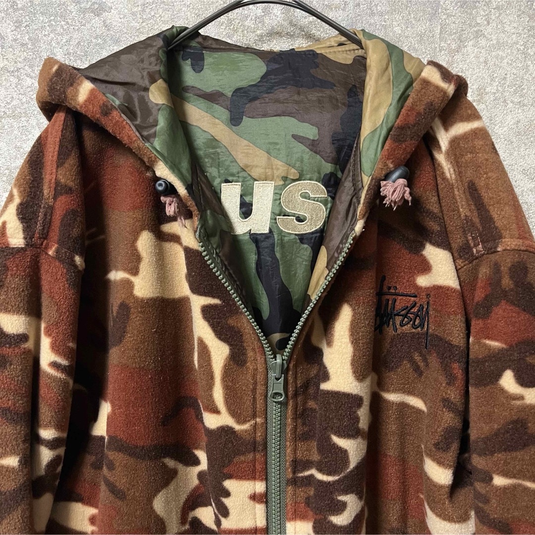 STUSSY - STUSSY ステューシー リバーシブル カモフラ パーカー
