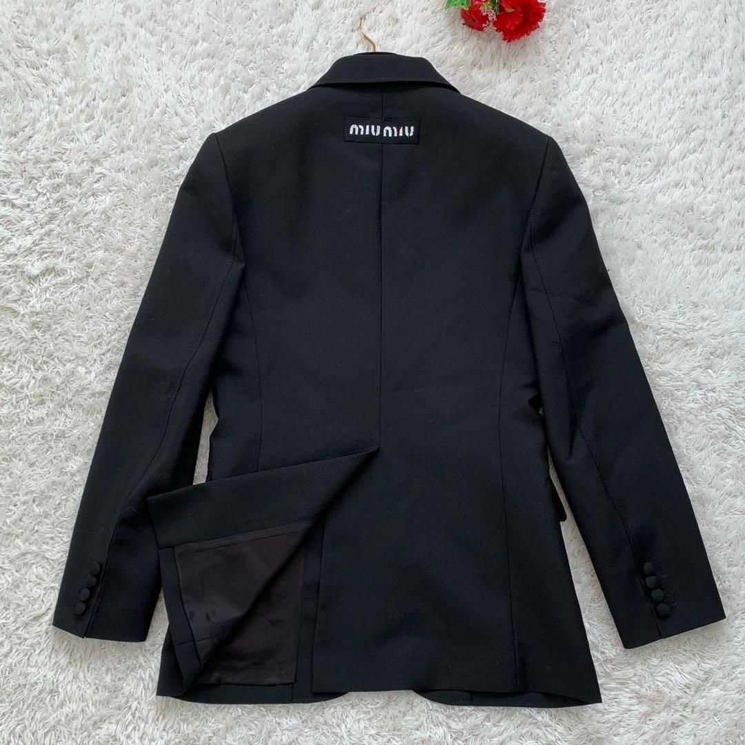 MIU MIU - ［タグ付き未使用］MIUMIU バックロゴ テーラードジャケット