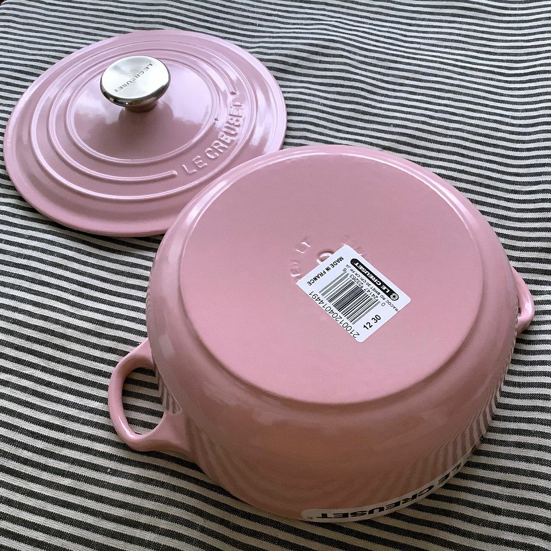 コ*森様 ルクルーゼ シフォンピンク ジャポネーズ22cm ル・クルーゼ