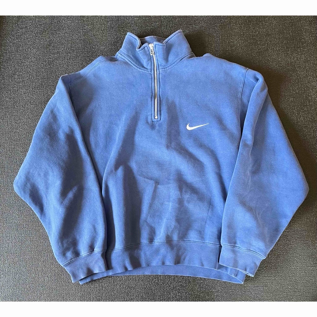 NIKE - 90s NIKE ナイキ 銀タグ ハーフzipスウェット サイズ Lの通販