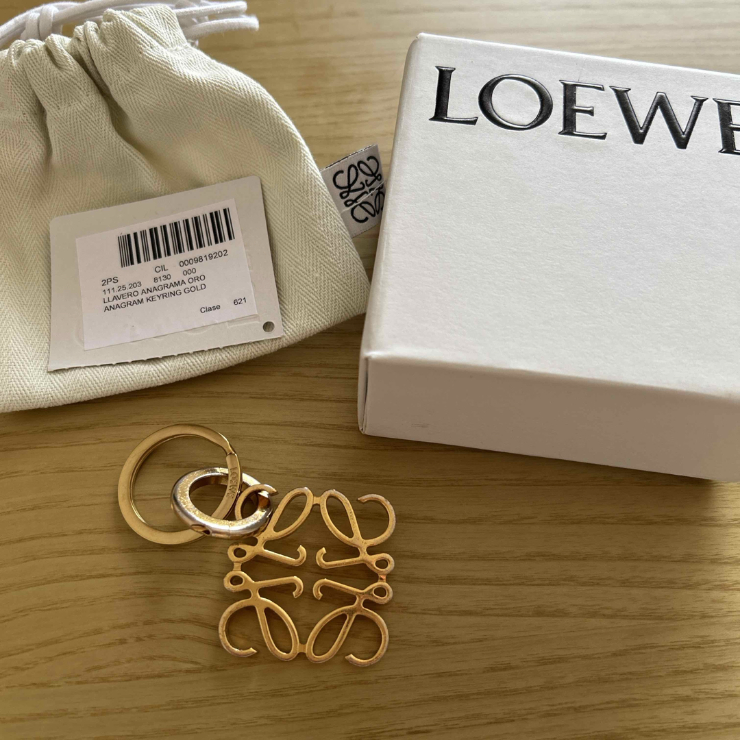 ロエベ キーリング イエローゴールド キーケース キーホルダー