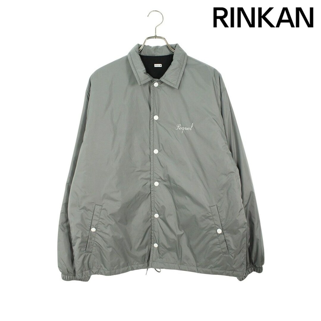 SEQUEL - シークエル ロゴ刺繍ナイロンコーチジャケット メンズ Lの