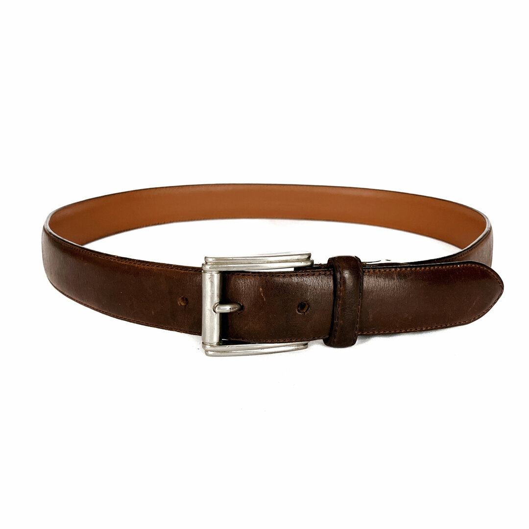 BURBERRY - BURBERRY バーバリー レザー ベルト ブラウン 本革