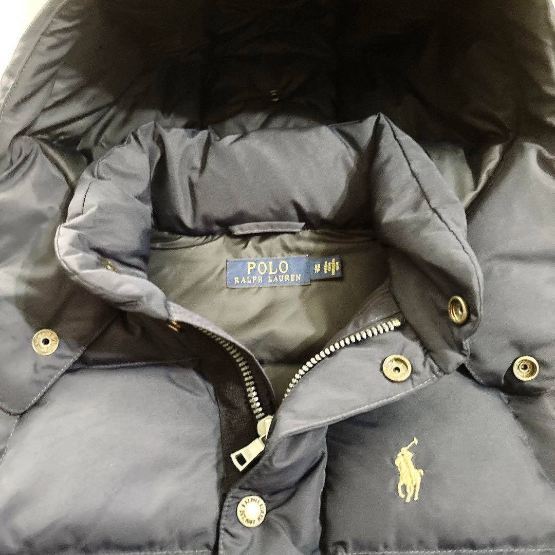 POLO RALPH LAUREN - 美品 ポロラルフローレン ダウンベスト ネイビー