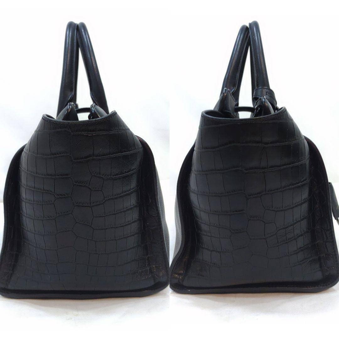 SAINT LAURENT - サンローラン ダウンタウン カバス 2way クロコ型押